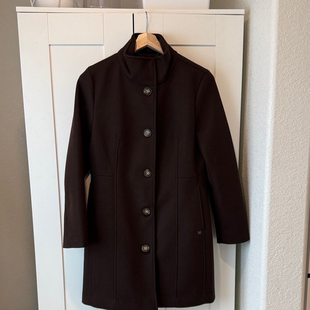 Calvin Cline Brown High Collar Women's Coat